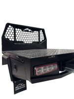 Aluminum Tray 1730mm w/Headboard - Black  Tray Dimensions - 1650mm L x 1800mm W x 850mm H - Image 8