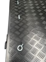 Aluminum Tray 1730mm w/Headboard - Black  Tray Dimensions - 1650mm L x 1800mm W x 850mm H - Image 18