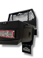 Aluminum Tray 1730mm w/Headboard - Black  Tray Dimensions - 1650mm L x 1800mm W x 850mm H - Image 3