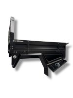 Aluminum Tray 1730mm w/Headboard - Black  Tray Dimensions - 1650mm L x 1800mm W x 850mm H - Image 11