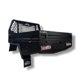 Aluminium Tray 1880mm w/Headboard - Black  Tray Dimensions - 1800mm L x 1800mm x 850mm H