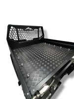 Aluminum Tray 1730mm w/Headboard - Black  Tray Dimensions - 1650mm L x 1800mm W x 850mm H - Image 5